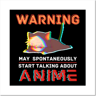 Warning May Spontaneously Start Talking About Anime Posters and Art
